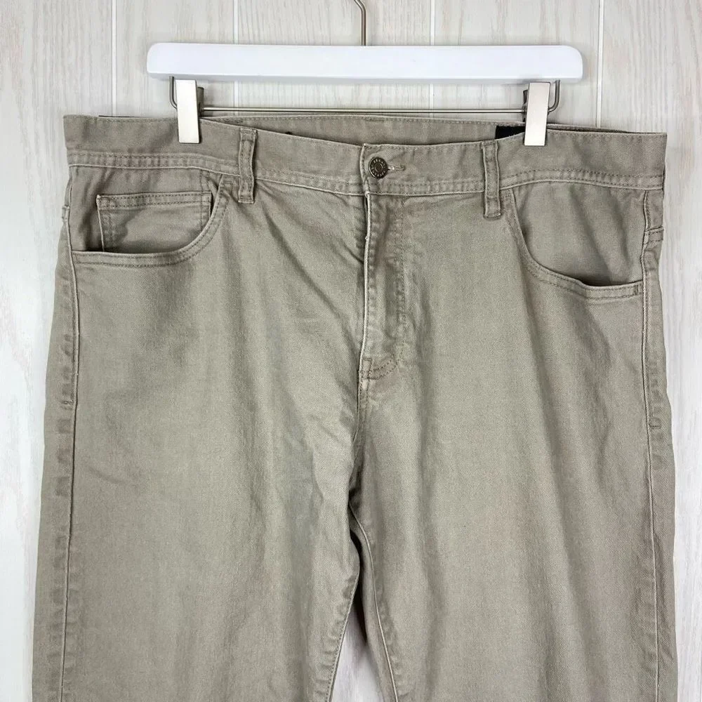 Armani Exchange Men's Army Green Five-Pocket Design Straight Jeans Size 38